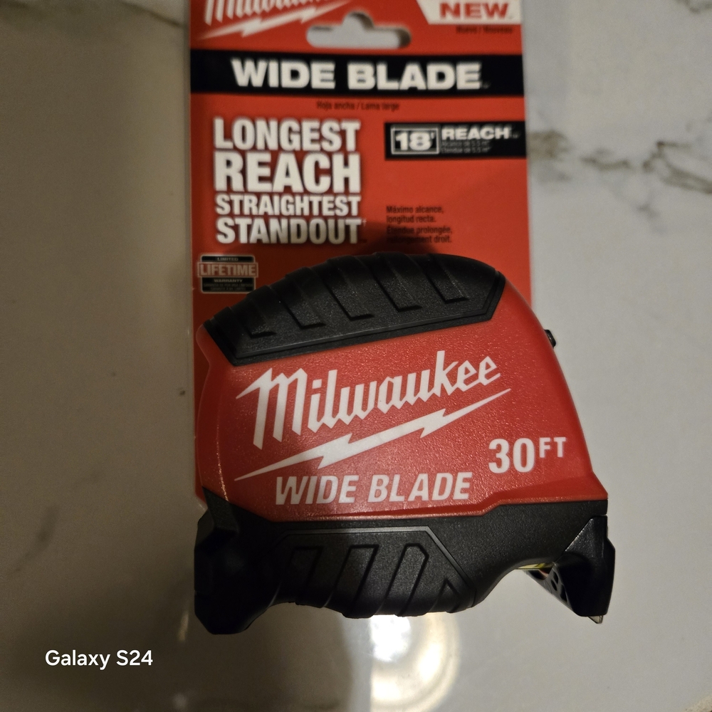 Milwaukee Red and Black Tape Measure